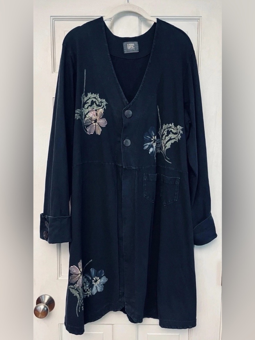 Blue Fish Black Puzzle Jacket Size 1